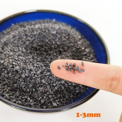 Granos de 1 mm-3 mm de alúmina fundida negra, óxido de aluminio fundido para cera de pulido