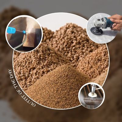 Harga yang bagus Media Filter Cangkang Kenari 1.28cg/M3  Abrasif Cangkang Kenari Untuk Pengisian Penyaringan on line