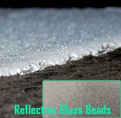 Guter Preis 46HRC reflektierendes Glaspulver 2,5 g/Cm3 reflektierende Perlen für Verkehrsfarben Online